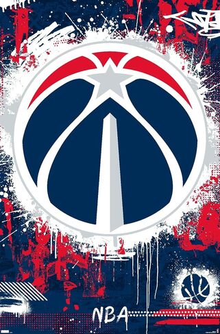 Trends International NBA Washington Wizards - ملصق حائط بشعار الحد الأقصى 23 in Saudi Arabia