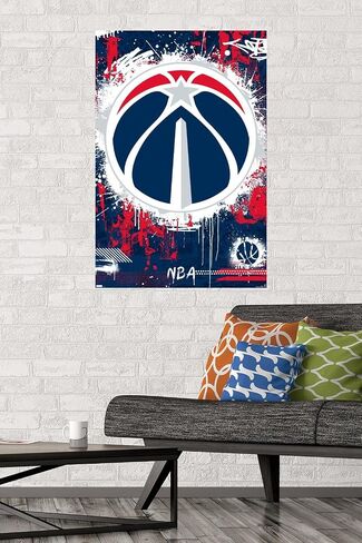 Trends International NBA Washington Wizards - ملصق حائط بشعار الحد الأقصى 23 in Saudi Arabia