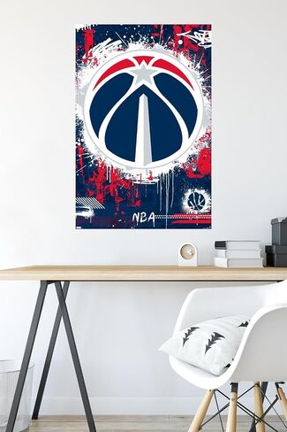 Trends International NBA Washington Wizards - ملصق حائط بشعار الحد الأقصى 23 in Saudi Arabia