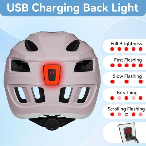 خوذة الدراجة مع LED للبالغين خوذة دراجة خفيفة الوزن مع خوذة جبلية خفيفة الوزن قابلة للشحن USB للنساء خوذات الدراجة MIPS للرجال خوذة ركوب الدراجات الترفيهية على الطرق in Kuwait