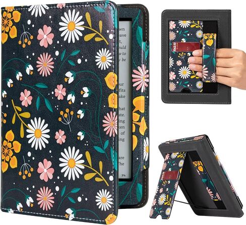 CoBak Case for Kindle Paperwhite - All New PU Leather Cover with Auto Sleep Wake, Hand Strap, Card Slot for Kindle Paperwhite Signature Edition and Kindle Paperwhite 11th Generation 2021 Released in Saudi Arabia