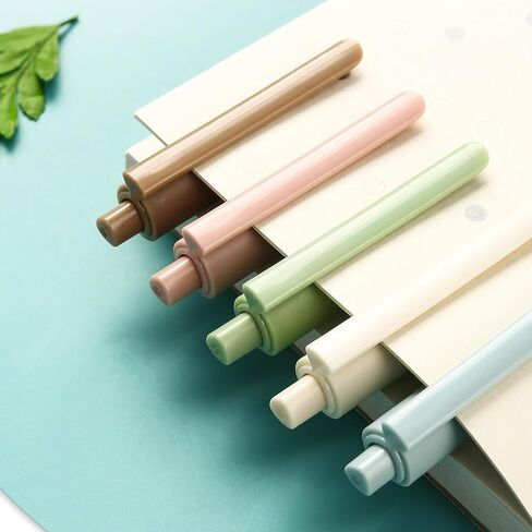 M&G Gel Pens, 5 PCS Retractable Quick Dry Gel Ink Pen, Fine Point 0.5mm Triangular Black Ink Pens, Eco Friendly Smooth Writing Silent Pens for Home School Office Supplies in Saudi Arabia
