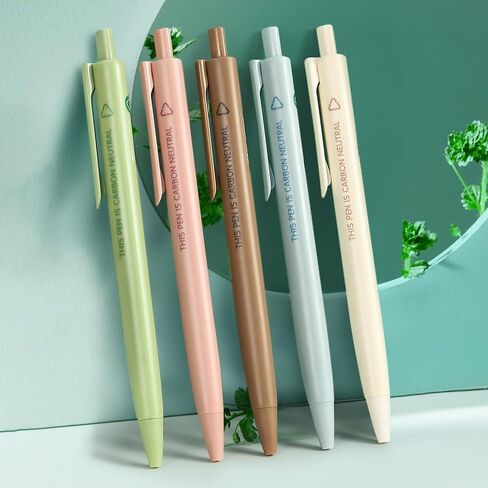 M&G Gel Pens, 5 PCS Retractable Quick Dry Gel Ink Pen, Fine Point 0.5mm Triangular Black Ink Pens, Eco Friendly Smooth Writing Silent Pens for Home School Office Supplies in Saudi Arabia