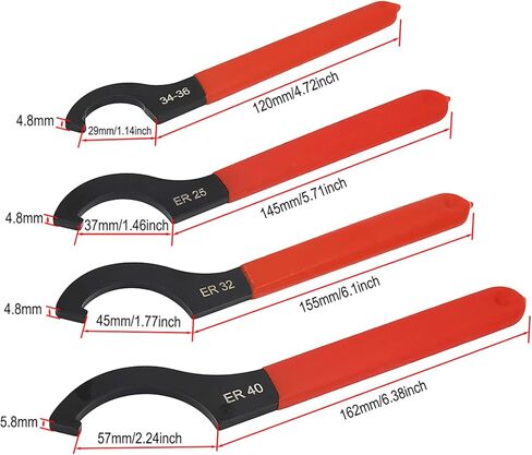 kako أداة تعديل كويلوفر 4 قطع مفتاح ربط فولاذي، مجموعة أدوات مفتاح ربط كويلوفر، أداة تعديل الصدمات كويلوفر لفائف فوق طقم مفتاح ربط يناسب معظم صدمات كويلوفر in Kuwait