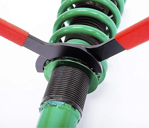 kako أداة تعديل كويلوفر 4 قطع مفتاح ربط فولاذي، مجموعة أدوات مفتاح ربط كويلوفر، أداة تعديل الصدمات كويلوفر لفائف فوق طقم مفتاح ربط يناسب معظم صدمات كويلوفر in Kuwait