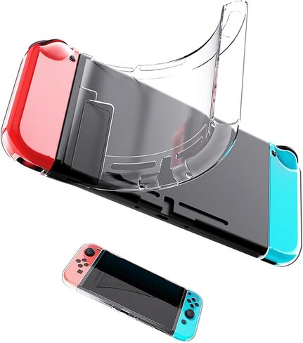 Case for Switch, Clear Protective Case Transparent Soft TPU Case Flexible Cover Shell for Switch in Kuwait