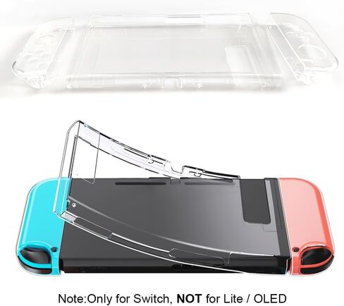 Case for Switch, Clear Protective Case Transparent Soft TPU Case Flexible Cover Shell for Switch in Kuwait