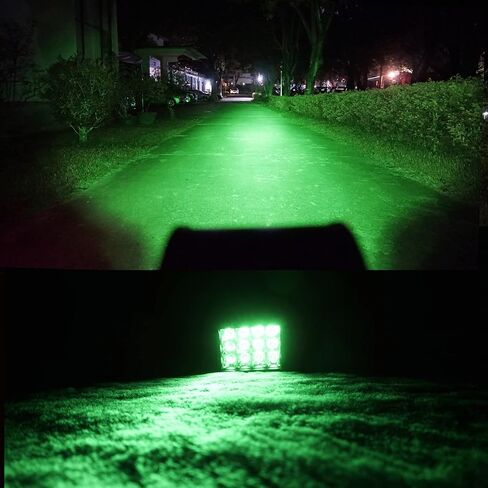 Red Led Light Bar 4-inch 36W Triple Row Spot Light Bar 3600Lm Led Pods Waterproof Off-road Fog Lights with Bottom Brackets for Trucks Motor ATV UTV SUV Car Off-Road Boat 12V 24V in Saudi Arabia