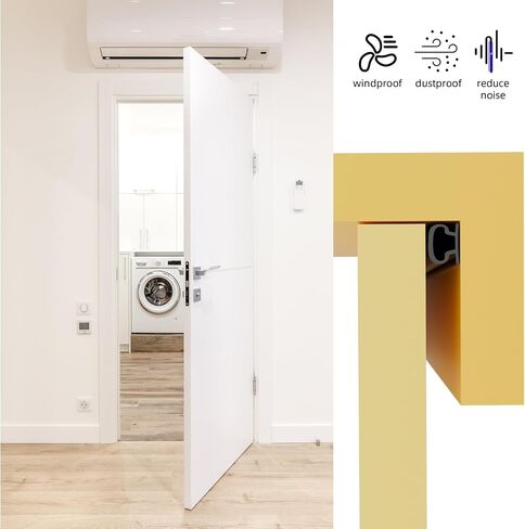 Weather Stripping Door Seal, D-Shape Rubber Door Weather Stripping Door Seal Strip, Self-Adhesive Door Weatherstripping, Door Seal Strip for Door Frame Insulation Large Gap (22ft,White) in Saudi Arabia