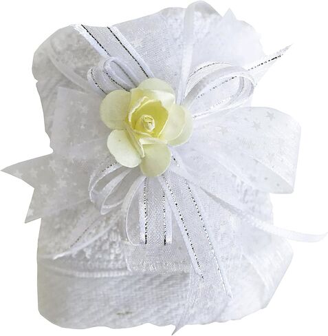 Catholic Baptism Candle Set in a Wooden Box with Towel, Candle, Rosary and Shell for Baby Boys and Girls. Handmade in Mexico Gift for Godparents. Holy Spirit Baptism Kit Kit de Bautizo. in Saudi Arabia