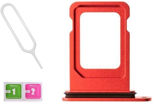 Single SIM Card Tray Slot Holder Replacement for iPhone 13 Mini 5.4 inch with Waterproof Rubber Ring and Sim Card Tray Open Eject Pin(All Carriers) (Black) in Saudi Arabia