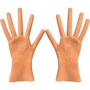 Halloween Cosplay Gloves Hot Dog Fingers Gothic Gloves Costume Props Spooky Dress Up Party Gloves for Men Women(1pair)