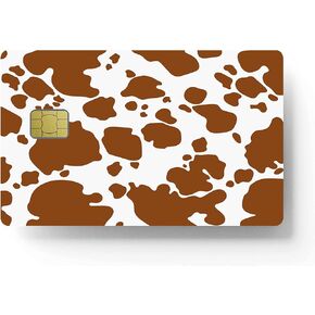 Cow Print Credit Card Stickers for Transportation, Key, Debit, Credit, Card Cover No Bubble, Slim, Waterproof, Anti-Wrinkling Removable Vinyl Bank Skin in Saudi Arabia