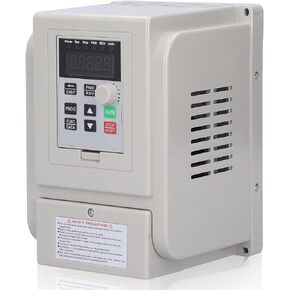 1500W Variable Frequency Drive, 110VAC Sinle Phase to 3 Phase 220VAC Converter, 1.5KW VFD Inverter Frequency Converter Speed Controller for Spindle Motor Control