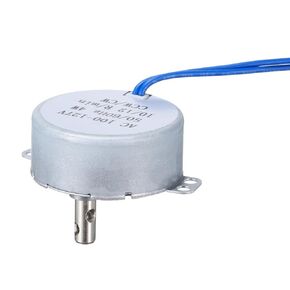 MECCANIXITY TYC-50 Small Synchronous Motor 100-127V AC 10-12RPM Shaft Rotation CW/CCW 4W Gear Motor, 2kgf.cm Reduction Ratio for Electric Fireplace