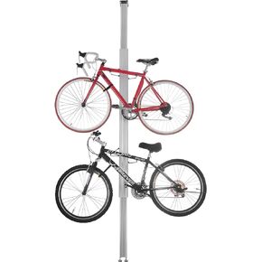 RAD Cycle Woody Bike Stand Bicycle Rack Storage or Display Holds Two Bicycles and is Constructed of Stylish Hard Wood