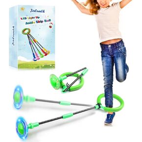 كرة تخطي الكاحل من جالونث - ألعاب خارجية للأطفال والبالغين والبنات والأولاد، مصباح يدوي متوهج خارج الشاطئ والرمل الخلفي، يضيء الألعاب للأعمار 3 4 5 6 7 8 9 10 11 12 13 عامًا هدايا عيد ميلاد باللون الوردي in Kuwait