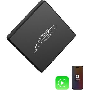 Apple Carplay Wireless Adapter for Factory Wired CarPlay Cars Mini Wireless Carplay Adapter for iPhone iOS 10+ Convert Wired to Wireless Fast Connection