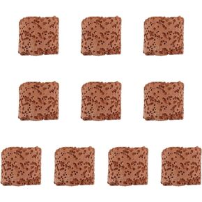 10pcs Plant Fixed Ring Root Tabs for Aquarium Plants Aquarium Plants Live Freshwater Ceramic Filter Ring Plant Weights Fish Tank Fixed Ring for Water Plant The Lazy Aquatic Plants