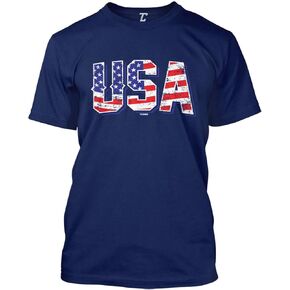USA - Retro American Flag Stars & Stripes Men's T-Shirt