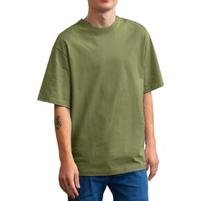 Men's Oversized T Shirts Lightweight Cooling Soft T-Shirt Short Sleeve Slick Casual Basic Crewneck Tee Shirt
