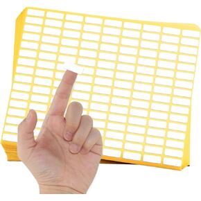 Pack of 6480, 45 Sheet White Rectangle Labels Small Blank Stickers Self Adhesive Writable Stickers for Office Home DIY Craft Supplies 0.3 x 0.8 Inch