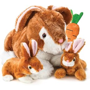 PREXTEX Easter Egg Stuffed Animals Plushie with Toy Accessories - Zip Up Small Toys with Storage | Kids Stuffed Animal Dolls, Baby Gift Bag, Party Favor, Birthday Gift Set | Baby Boy & Girl Age 3-5+ in Kuwait