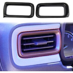 Carbon Fiber Dashboard Side Air Vent Outlet Cover Trim for Ford Maverick 2022+