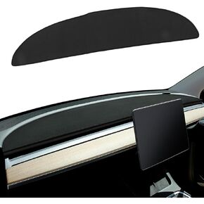 Black Dashboard Cover Accessories Fluffy Dash Cover Replacement for Model Y 2020 2021 2022 2023 Replacement for Model 3 2017 2018 2019 2020 2021 2022 2023