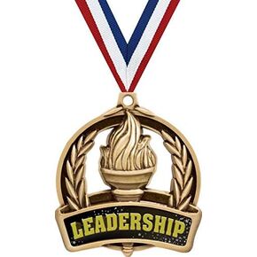 Leadership Medals, 2" Achievement Medal Awards with Custom Engraving Prime