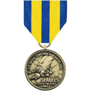 MEDALS OF AMERICA EST. 1976 U.S. Navy Seabees Commemorative Medal in Saudi Arabia