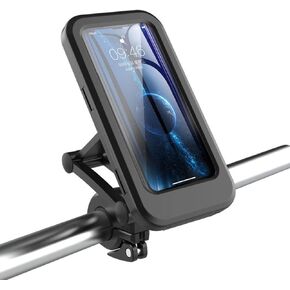 Waterproof Bike Phone Mount,Motorcycle Phone Holder,Motorcycle Handlebar Phone Clamp with 360° Rotation for Smartphone Under 7.0" in Kuwait