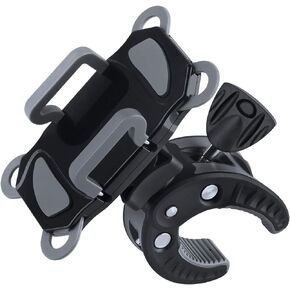 Bike Phone Mount, Bicycle Motorcycle Golf Cart Cell Phone Holder Universal Stroller Handlebar Cradle Anti-Shake Compatible with iPhone 12 SE 11 Pro Max 8 Plus for Samsung S10 All Phones