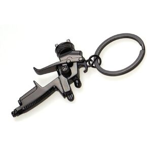 Jet Spray Paint Gun Black Metal Key Chain Ring Keychain New Spray Paint Gun Black Metal Key Chain Ring Keychain New
