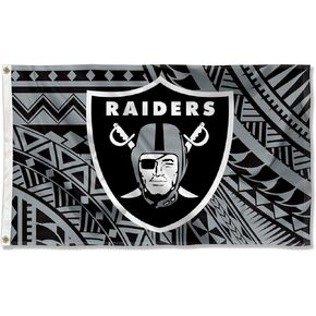 WinCraft Las Vegas Raiders Samoan Pattern 3x5 Grommet Flag