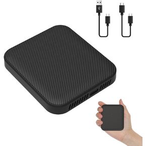 Wireless CarPlay Adapter, HMYC 2024 New Upgrade 2-in-1 Wired to Wireless CarPlay & Wireless Android Auto Dongle for Cars with OEM Wired CarPlay, 5.8Ghz Dual-Band WiFi/BT5.0, Auto-Connect, OTA Update