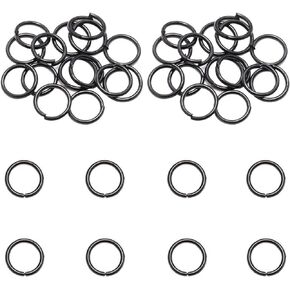 Open Jump Rings, 12 mm Small Metal Split Rings for Necklace Bracelet Jewellery Making DIY, Silver
