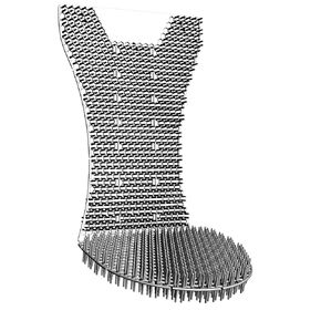 Mini Splash Hog Vertical Urinal Screen - Cotton Blossom