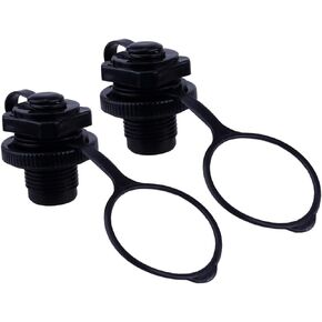 BESPORTBLE Inflatable Boat Air Valve, 2PCS Inflatable Boat Replacement Caps Boat Spiral Air Plugs One-Way Inflation Replacement for Inflatable Raft Boat Kayak (22mm)