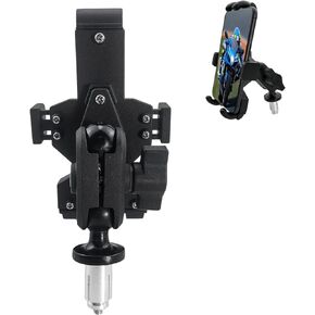 Motorcycle Phone Mount Fork Stem Cell Phone Holder Universal for 4.7 to 7.2 Inches Phone Compatible with S1000RR Hayabusa GSX-R 600 750 1000 YZF R1 R6 CBR 250R 300R