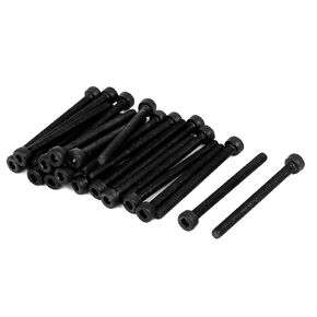 uxcell M5 x 55mm Carbon Steel Full Thread Hex Socket Cap Head Screws Bolts 25 Pcs