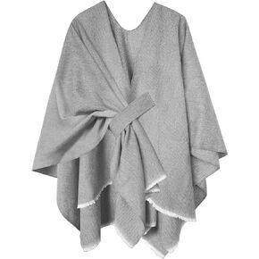 Urban CoCo Women's Shawl Wraps Open Front Poncho Cape Oversized Scarves