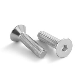 M6-1.0 x 16mm Flat Head Socket Cap Screws Countersunk Bolts, Stainless Steel 304 (18-8), DIN 7991, 25 PCS