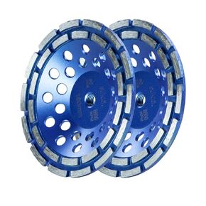 SALI 7 Inch Concrete Grinding Wheels 20 Turbo Diamond Segments 5/8-11 Arbor Diamond Grinding Wheel Fit for Paint, Epoxy, Mastic, Coating Removal