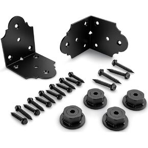 OZCO Building Products 46618-1 OZCO Laredo Sunset Standard (4") -2 pc Rafter Clips, Black