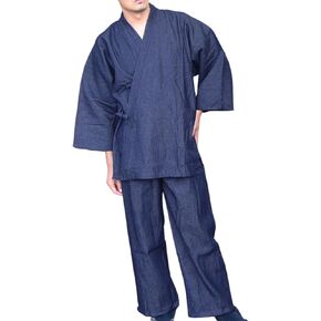Men's Japan Kimono Denim Samue