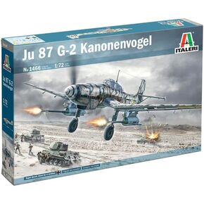 Italeri -1466 Junker Ju-87G2 Kannonenvogel, 1:72 Scale, Model Kit, Plastic Model Assembly, Model Making, 1466S