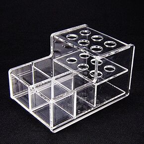 Dental Acrylic Organizer Case Resin Composite Dispenser Syringe Brush Stand Holder Dental Cement Organizer