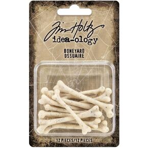 Tim Holtz - Advantus Idea-Ology Boneyard Pieces 12/Pkg Art Craft, Multi