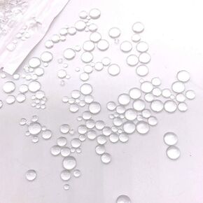 KSCRAFT Clear Dewdrop Water Droplets Embellishments for DIY Paper Craft Card Making Decor Scrapbooking Accessories
